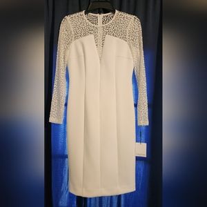 White Calvin Klein dress